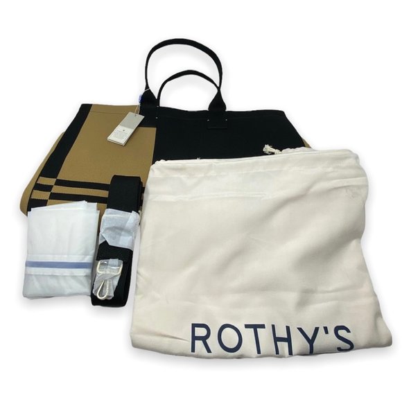 Rothy's Women's The Weekender Travel Duffle Bag - Carmel/Black - Picture 9 of 10